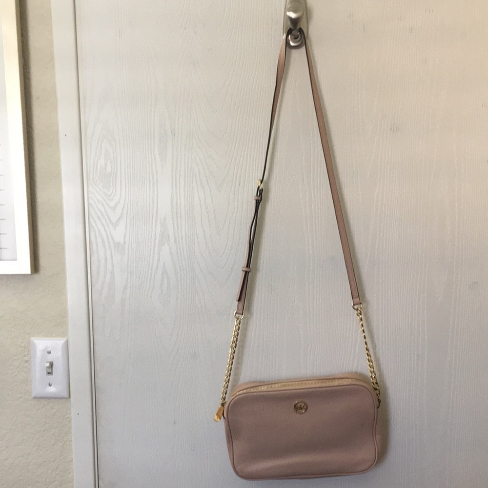 Rose pebble MK crossbody purse
